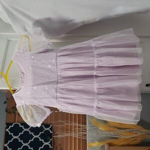 Cat & Jack Glittery Lavender Kids Dress
